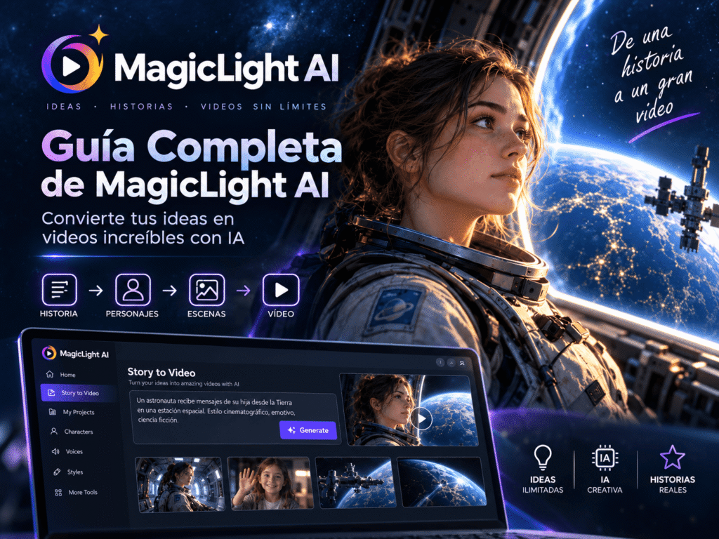 Cómo usar MagicLight AI para crear películas e historias avanzadas